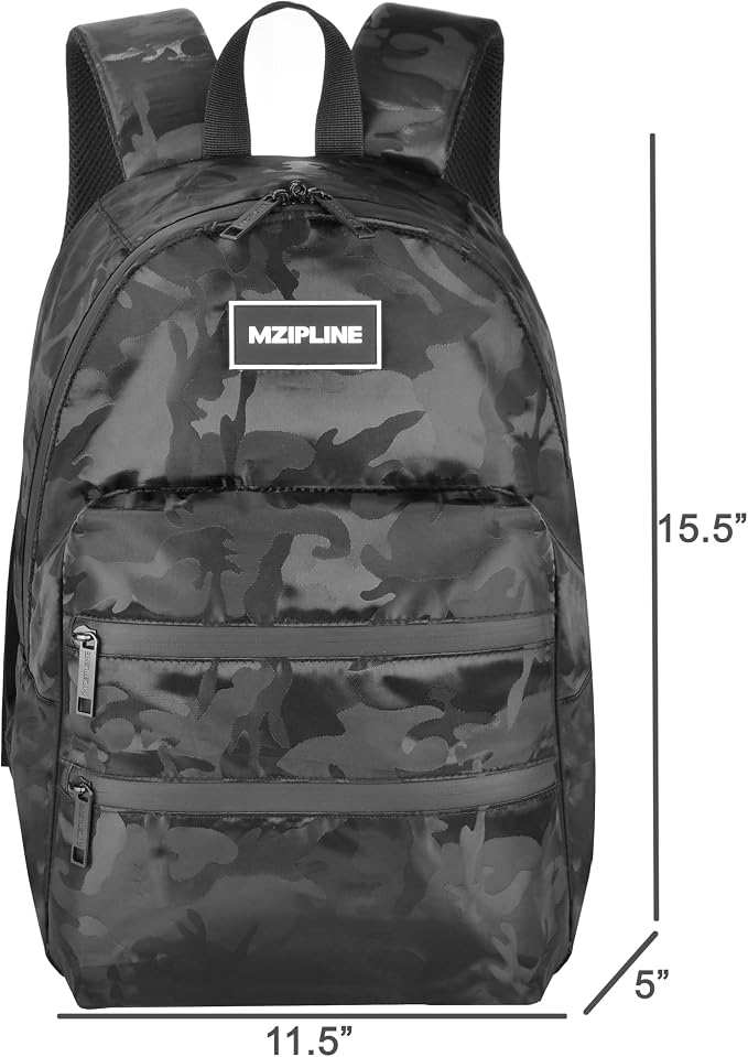 Mini Backpack Bag-Smell Proof-USB Charging Port Daypack Travel bags With Carbon Lining for Men & Women Travel (Camouflage Black) - Image 7