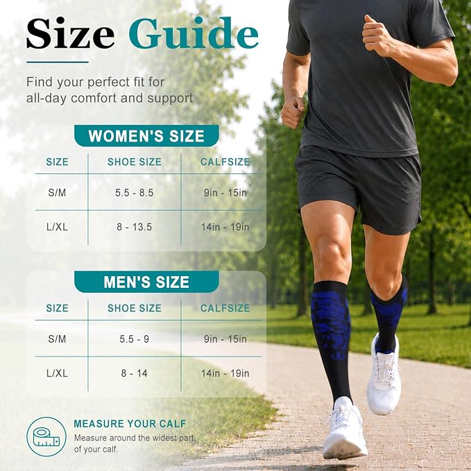 COOLOVER Copper Compression Socks for Women and Men(6 Pairs)-Best Support for Running, Athletic, Travel - Image 7