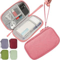 CAAORDKSO Electronic Organizer Travel Cable Accessories Bag, Electronic Organizer Case, Electronic Accessories Organizer Pouch Bag for Cable, Cord, Charger, Phone, Power Bank, Earphone (Pink) by Unknown