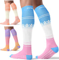 FITRELL 3 Pairs Compression Socks for Women and Men 20-30mmHg-Circulation Support Socks by FITRELL