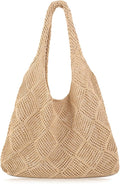 COOKOOKY Crochet Beach Tote bag Summer Beach Bag for Women Aesthetic Mesh Tote Bag Hippie Bag Knit Bag by COOKOOKY