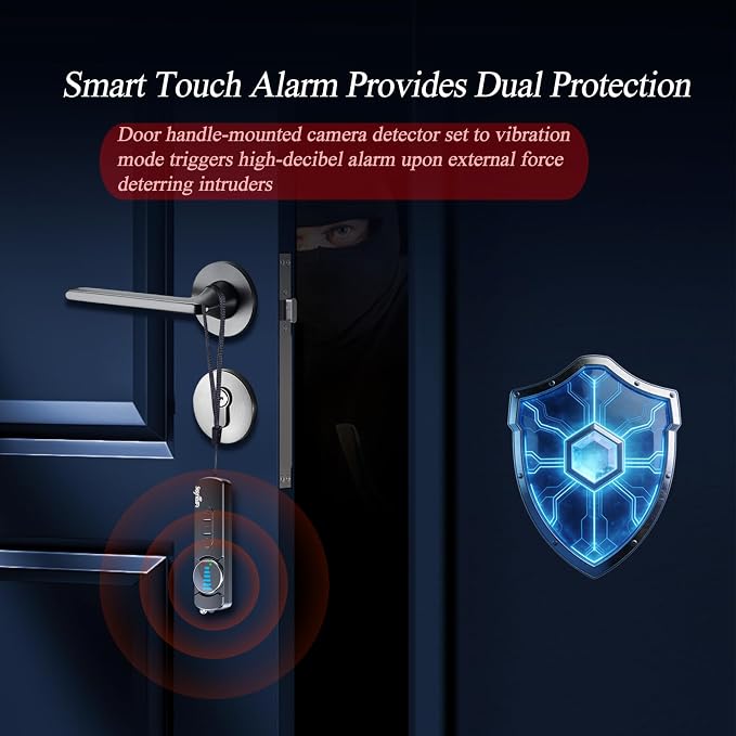 Hidden Camera Detector,Upgraded Hidden Bug and Camera Detector, Bug & GPS Tracker Detector Portable Privacy Protector for Travel/Hotel/Car, Camera Detector Spy Camera Finder with LED (Black) - Image 4
