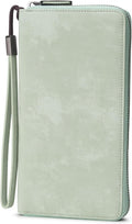 Bveyzi Women RFID Blocking Wallet Leather Zip Around Phone Clutch Large Capacity Ladies Travel Purse Wristlet by Bveyzi