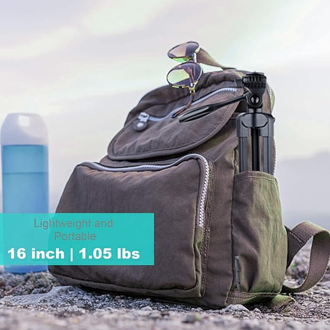 55" Phone Tripod, PHOPIK Aluminum Extendable Tripod Stand with Shutter, Carrying Bag, Compatible with iPhone/Android/Sport Camera&Insta 360 x5 Perfect for Video Recording/Selfies/Live Stream/Vlogging - Image 7