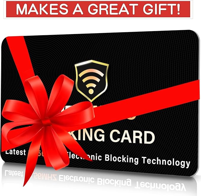 SaiTech IT 50 Pack RFID Blocking Card for Credit Debit ID Card, Black | Slim Anti-Theft Contactless NFC RFID Blocker Protector, Easily Fit into Wallet and Purse, for Men & Women - Image 8