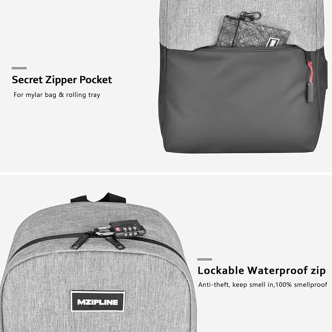 Backpack Bag- Classics Casual Travel Daypack Travel bags for for Men & Women Work (Black/Grey) - Image 4