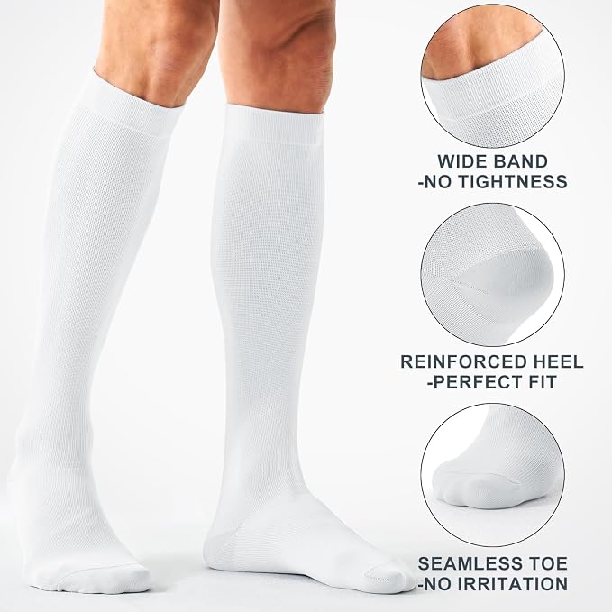 Compression Socks for Women and Men(3 Pairs)15-20mmHg - Best Circulation Support Socks - Image 5