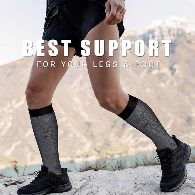 Copper Compression Socks for Women & Men (6 pairs) - Best Support for Nurses, Running, Hiking, Recovery - Image 4