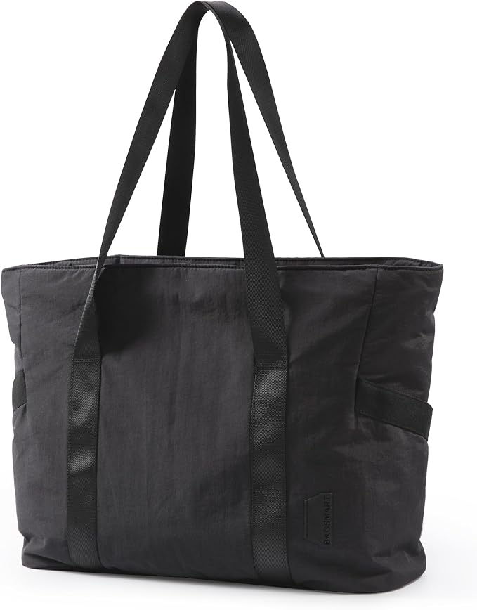 BAGSMART Tote Bag for Women, Tote Bag with Zipper Work Tote with Compartments Nurse Shoulder Hanbag for Travel, Gym by BAGSMART