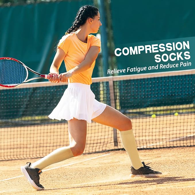 SunFeeling Compression Socks for Women & Men Circulation (3 Pairs) - Best Support for Athletic Running Nurses Recovery Travel - Image 3