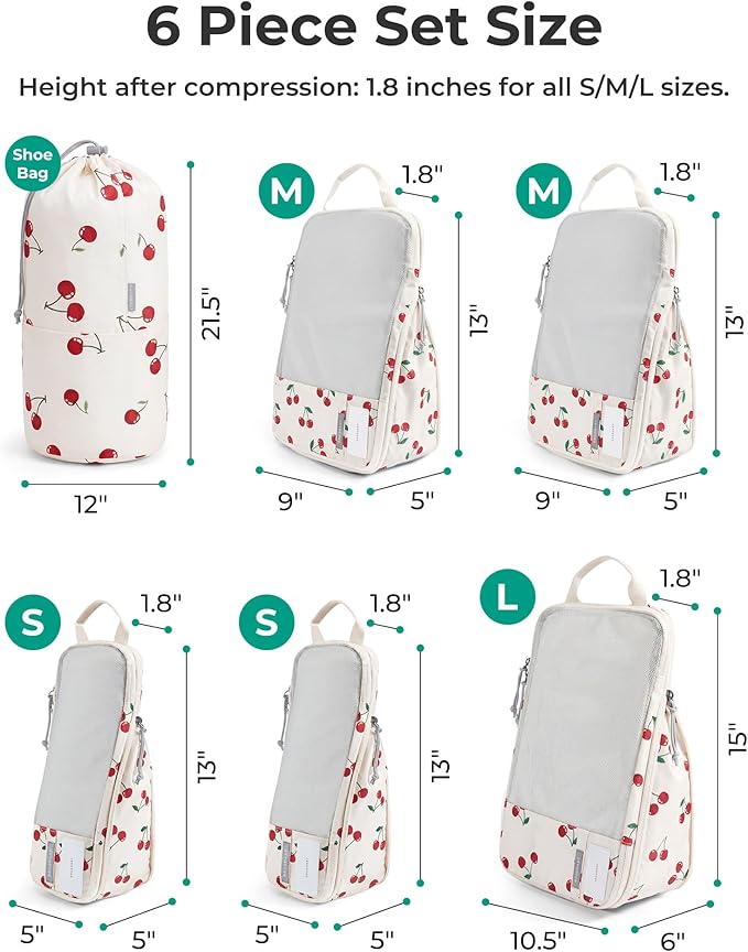 BAGSMART Compression Packing Cubes for Travel Essentials | 14 Set /6 Set /4 Set/2 Set, Lightweight, Durable - Image 4