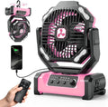 Portable Camping Fan with LED Lantern, 20000mAh Personal Rechargeable Fan | LED Lantern & Remote, Oscillating,Timer, Remote Auto, Hook for Tents Travel Outdoor Camp Beach Home Gifts by OnlyNewforYourLife