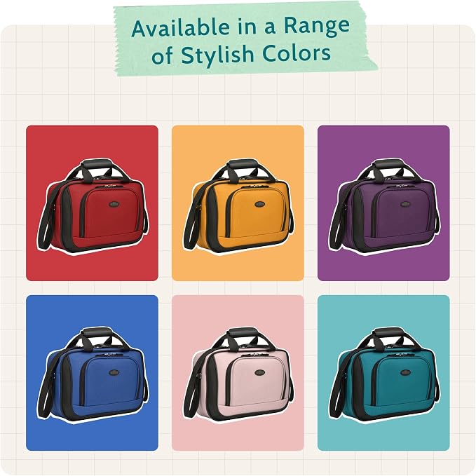 U.S. Traveler Rio 14" Travel Tote Bag, Lightweight 1200D Carry-On Bag for Women & Men - Image 6
