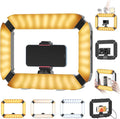 Smartphone Video Rig PICTRON U200 Handheld LED Ring Light Selfie Light | Phone Video Stabilizer for Camera, Smartphone, Action Camera, YouTube, Setup, Filmmaking, Makeup, Vlogging by PICTRON