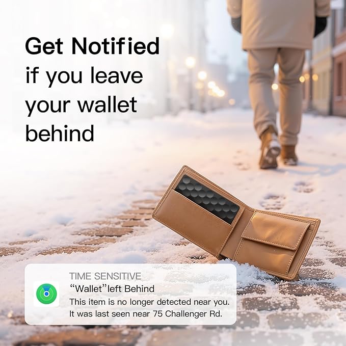2026 Apple MFi Certified Wallet Tracker Smart Card for Find My iPhone Ultra Thin Air Tracker Tag for Travel, 5 Years+ Staying Power, IP69 Waterproof, Key Finder & Item Locator for Keys, Bags, Passport - Image 4