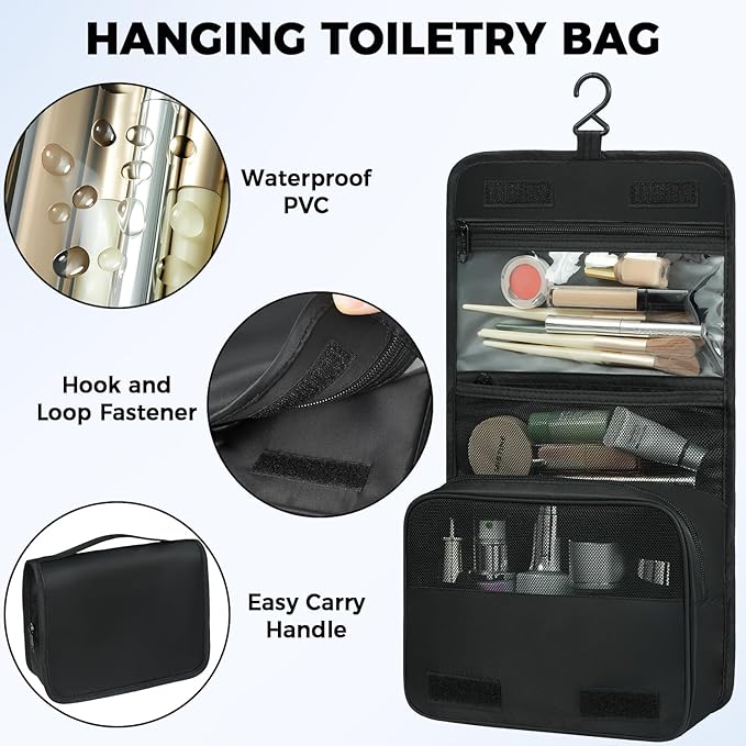 BAGAIL 9 Set Packing Cubes with Packing List Luggage Packing Organizers for Travel Accessories (Black) - Image 7