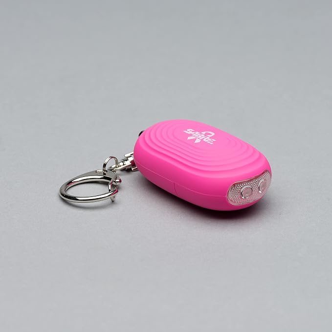 SABRE 2-in-1 Personal Alarm with LED Light, 130dB Personal Safety Siren, Snap Hook for Instant Access, 1,250 Foot (381 Meters) Range, Compact Design for Easy Attachment to Purse, Bag, or Keys - Image 8