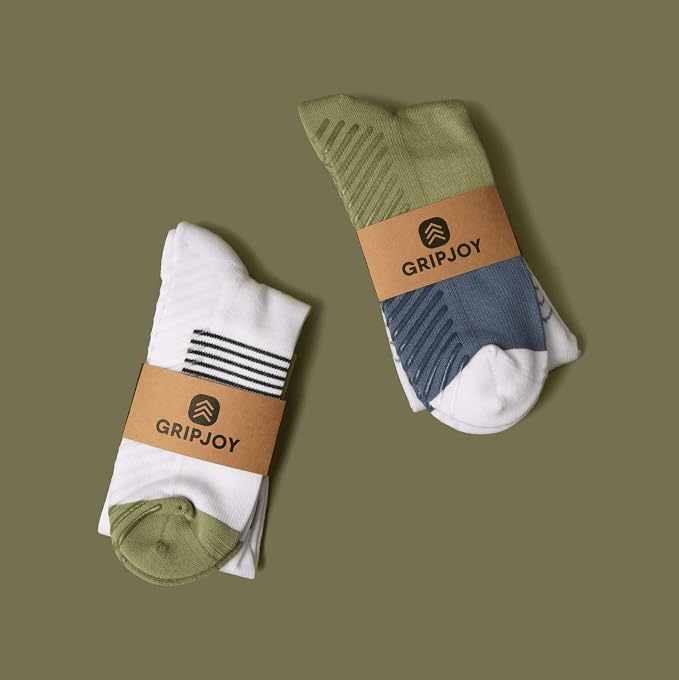 Compression Socks with Grips, 15-20mmHg, Support & Stability for Circulation, Travel, Pregnancy, Nurses - Image 2