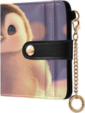 3d Fat Little Penguin Women's Wallets RFID Blocking,Credit Card Holder Bifold Wallet,Slim Card Cases,PU Leather Travel Wallet for men Girls by visesunny