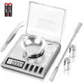 Fuzion Digital Milligram Scale, 50g/0.001g Powder Scale with 6 Accessories | Includes Calibration Weights, Mg Scale for Powder, Supplement, Jewelry, Capsule Filling, Reloading by Fuzion%C2%AE
