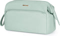 Narwey Makeup Bag Women Large Wide-open Make up Bag Travel Cosmetic Organizer Toiletry Bag for Cosmetics Toiletries Accessories (Mint Green) by Narwey