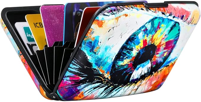 RFID Aluminum Wallet Credit Card Protector Case Holder for Men Women | Mini RFID Aluminum Wallet Credit Cards Holder Business Card Case Metal ID Case for Men Women - Image 6