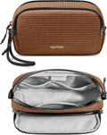 tomtoc Electronic Organizer Travel Case Performance, Dual Compartment Bag | Water Resistant Cable Organization Storage for Charger, Cord, Phone, Hard Drive, Power Bank, Accessories Travel Essentials by tomtoc