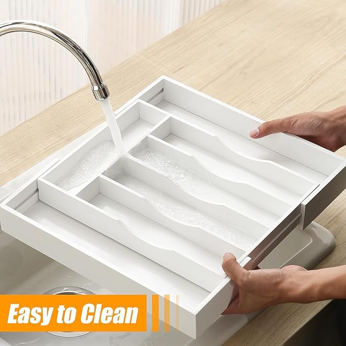 Kitchen Silverware Drawer Organizer and Storage Utensilios De Cocina Modernos Soporte Para Cucharas Trastes De Cocina Organizadores Platos Para Gabinetes Cajones Decoración Organizador Para Utensilios - Image 4