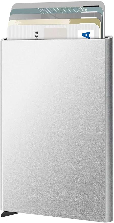 FurArt Slim Minimalist Wallet RFID Credit Card Holder for Men | slim minimalist compact rfid id window thin by FurArt