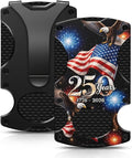 250th Anniversary American Flag Slim Wallet 1776-2026 Patriotic Money Clip | Scratch Resistant, Seamless, Holds Up To 12 Cards, Cash, RFID, Lightweight, Durable, 3.4" x 2.1" x 0.35", Ideal Man Gift by Unknown