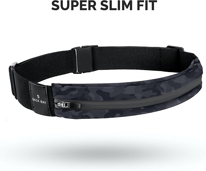 No-Bounce Slim & Secure Running Belt, Fits ALL Phones, Keys, Cards, Gels | Comfortable for Long Runs, Running Waist Pack for Men, Slim Running Belt Fanny, Comfortable for Long Runs, Adjustable Sizing - Image 3