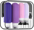 Mrsdry 16 Pack Travel Bottles for Toiletries, Oversize 6oz Silicone Travel Containers, Leak Proof Refillable Liquid Shampoo And Conditioner Travel Essentials by Mrsdry