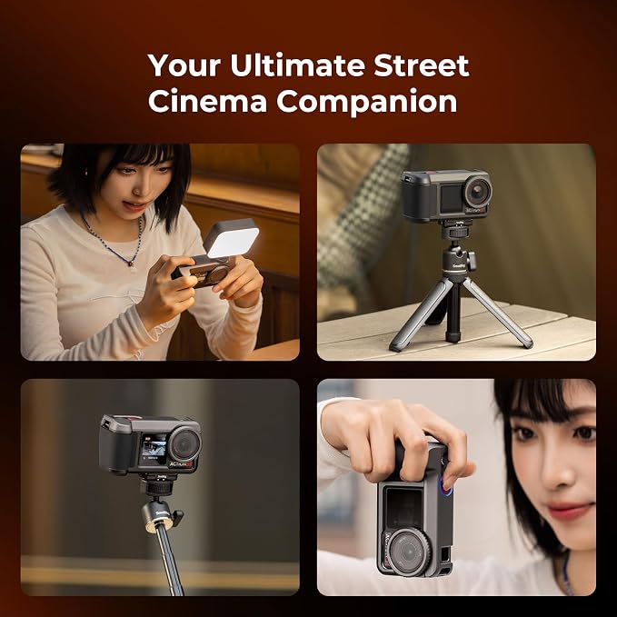 SMALLRIG Street Grip Kit for DJI Osmo Action 5 Pro / 4/3, Aluminum Cage with Shoulder Strap, Lens Protection Ring, Protective Frame with 1/4"-20 Locating Holes, for Street Photography - 6371 - Image 5