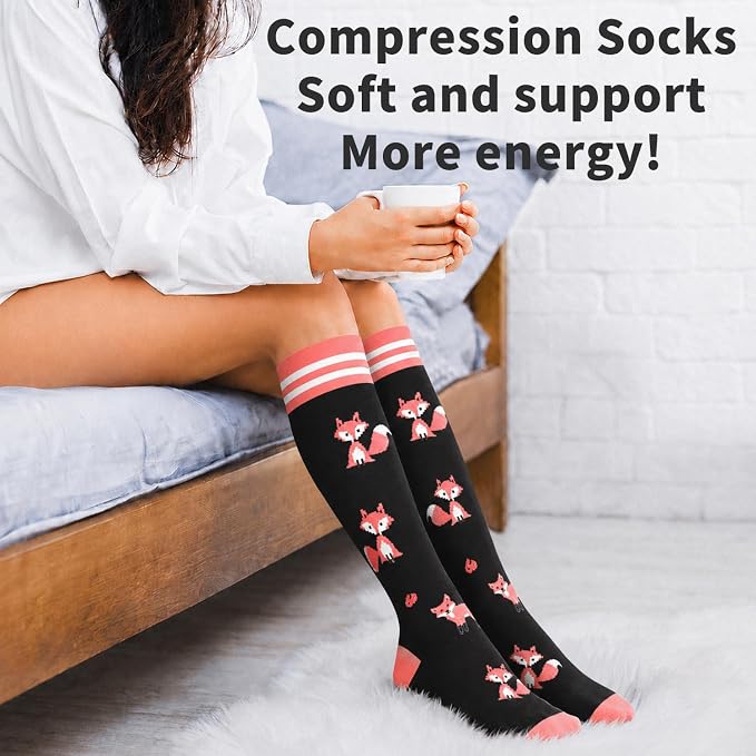COOLOVER Copper Compression Socks for Women and Men(6 Pairs)-Best Support for Running, Athletic, Travel - Image 4