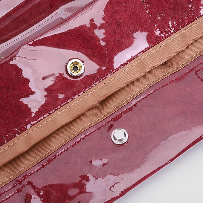 Lushandy PVC Tote Bag for Women Jelly Beach Bag Top Handle Hobo Handbag | Water-Resistant, Wipe Clean, Lightweight - Image 5