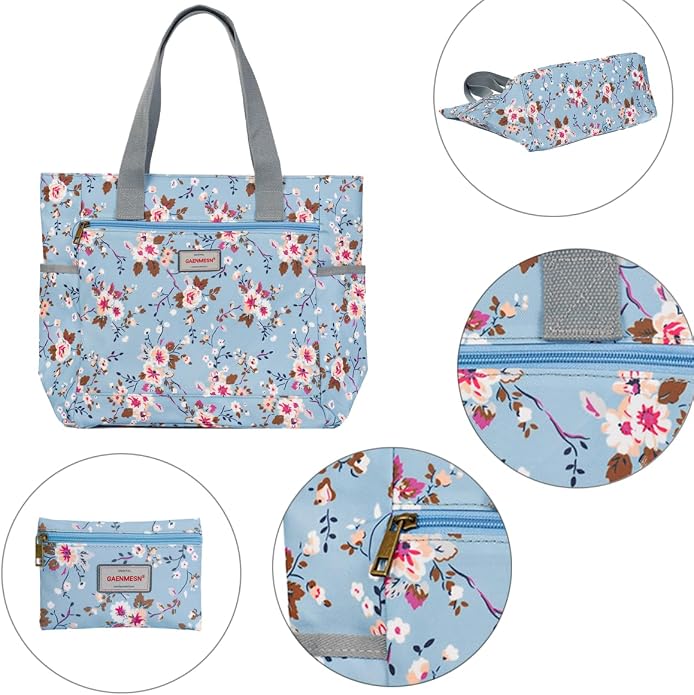 GAENMESN Women's Lightweight Waterproof Tote Bag Durable Designer Handbag with Zipper Travel Commute Everyday Use - Image 6