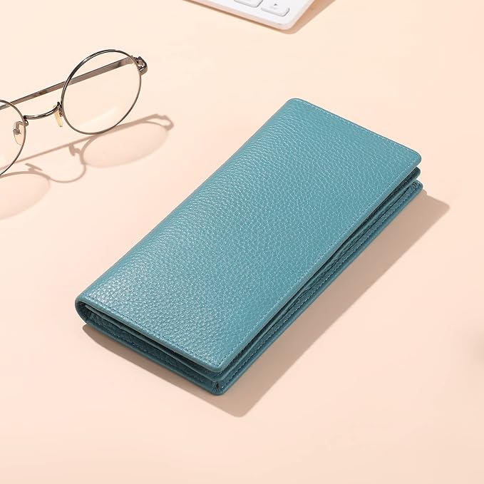 GOIACII Wallets for Women RFID Blocking Ultra Slim Leather Credit Card Holder Clutch - Image 4