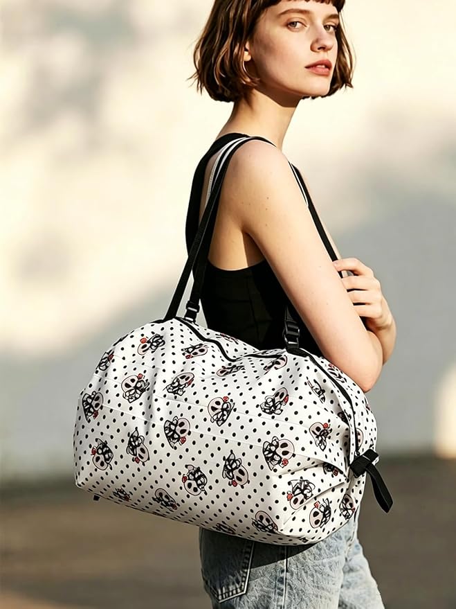 Ultralight Foldable Tote, Reusable Grocery & Travel Bag for Women Water Repellent Shopping Bag - Image 2