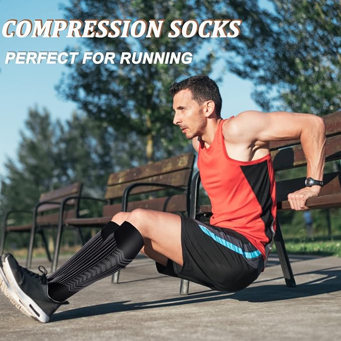 FuelMeFoot 3 Pack Copper Compression Socks - Compression Socks Women & Men Circulation - Best for Medical,Running,Athletic - Image 3