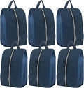 6pcs Portable Shoe Organizer, Travel Pouches with Zipper, Golf Shoe Bags, Clothes Bags, Soccer Cleats Bag Shoe Pouch for Gym, Waterproof, Odor-Resistant (Navy Blue) | Golf Shoe Bags, Clothes Bags, Soccer Cleats Bag Shoe Pouch for Gym, Waterproof, Odor-... by Stenffy