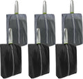 BeeGreen Black Grey Shoe Organizer Set - 6 Pack Shoe Bags For Travel with Zipper Closure and Handle,Stylish and Portable Nylon Shoe Storage for Men and Women's Travel Gifts and Home Storage by BeeGreen
