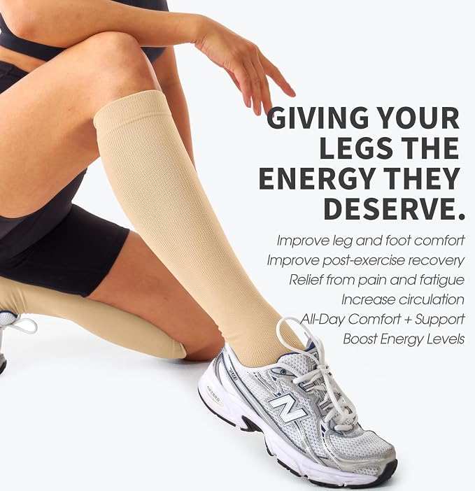 4 Pairs Compression Socks for Women and Men-Circulation Best Support Socks for Running,Athletic,Cycling - Image 3