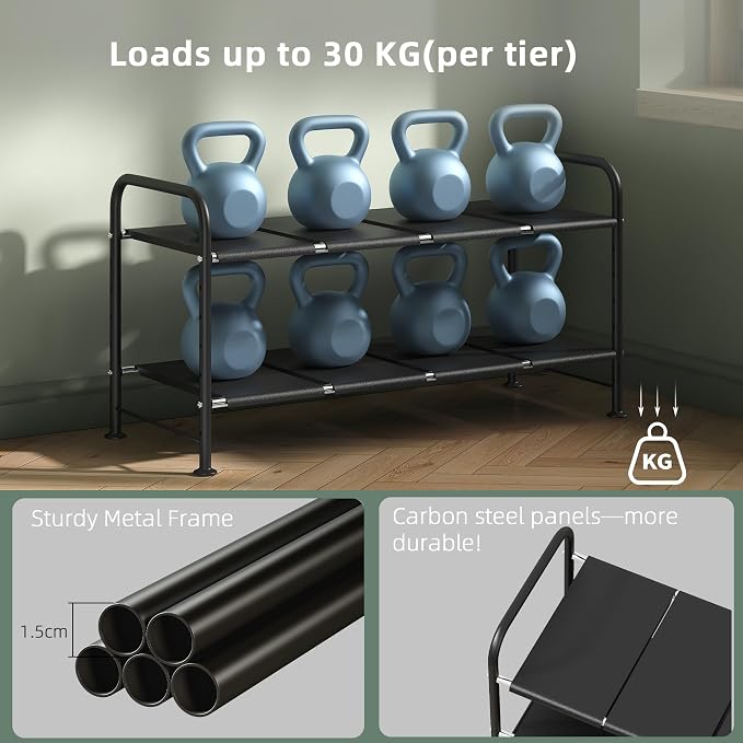 Under Sink Organizers and Storage,Expandable under cabinet organizer Shelf | 2 tier expandable shelf for kitchen and bathroom,8 Removable Carbon Steel Panels,27.36-36.02" W x 12.28" D x 16.93" H - Image 7