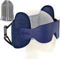 Travel Pillow fit Various Heights, Aiplane Sleep Stable Support | Seat Strap System, 360° Headrest Airplane Pillow for Long Flight, Stop Bobblehead, 3D Eye Mask, Travel Essential, Royal Blue by Inspireyes