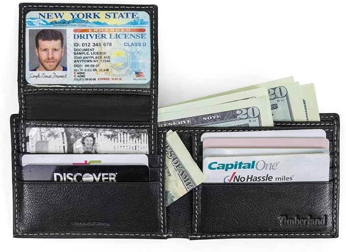 Timberland Men's Genuine Leather Passcase Security RFID Wallet - Image 4