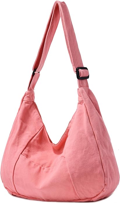 Canvas Hobo Crossbody Tote Bag for Women and Men Messenger Bags | Canvas Tote Bag With Zipper,Canvas Crossbody Bag,Canvas Hobo Bag,Shoulder Bag for Women,Travel Work College Purse Handbag by Unknown