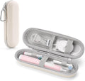SQERO Electric Toothbrush Travel Case for Oral-B Pro/iO, Philips Sonicare/Aquasonic, Oral B Case for Brush Heads & Accessories, Portable Toothbrush Hard Carry Bag Waterproof PU | Storage for Brush Heads & Accessories, Portable Toothbrush Hard Carry She... by SQERO