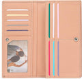 GOIACII Wallets for Women RFID Blocking Ultra Slim Leather Credit Card Holder Clutch by GOIACII