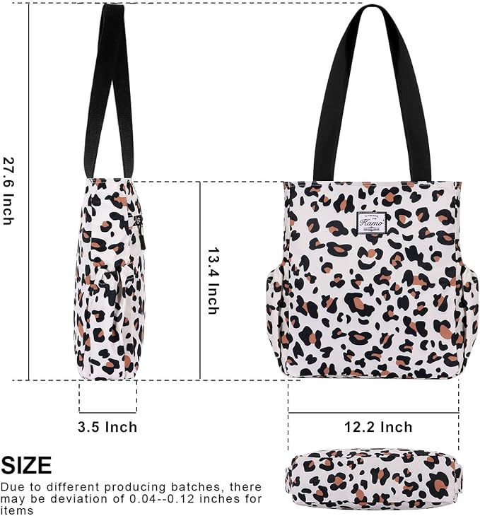 KAMO Floral Tote Bag - Waterproof Lightweight Handbags Travel Shoulder Bag for Hiking Yoga Gym Swimming Travel Beach - Image 3