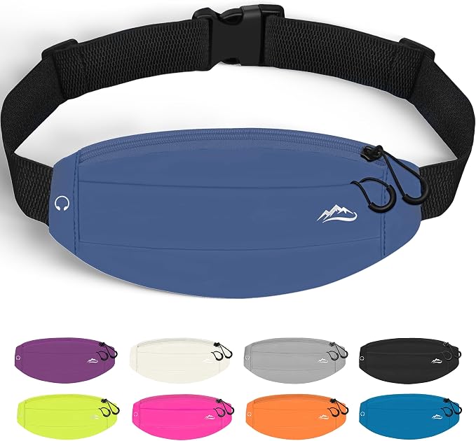 Running Fanny Pack Whole Bag Reflective, Running belt for Women &Men,Sweatproof Phone Holder Workout, Running Waist Pack(steelblue) by UPTARD